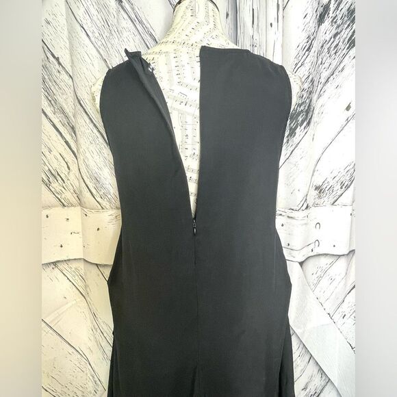 VIADELLEROSE Asymmetrical Sleeveless Dress Black M - Picture 5 of 8